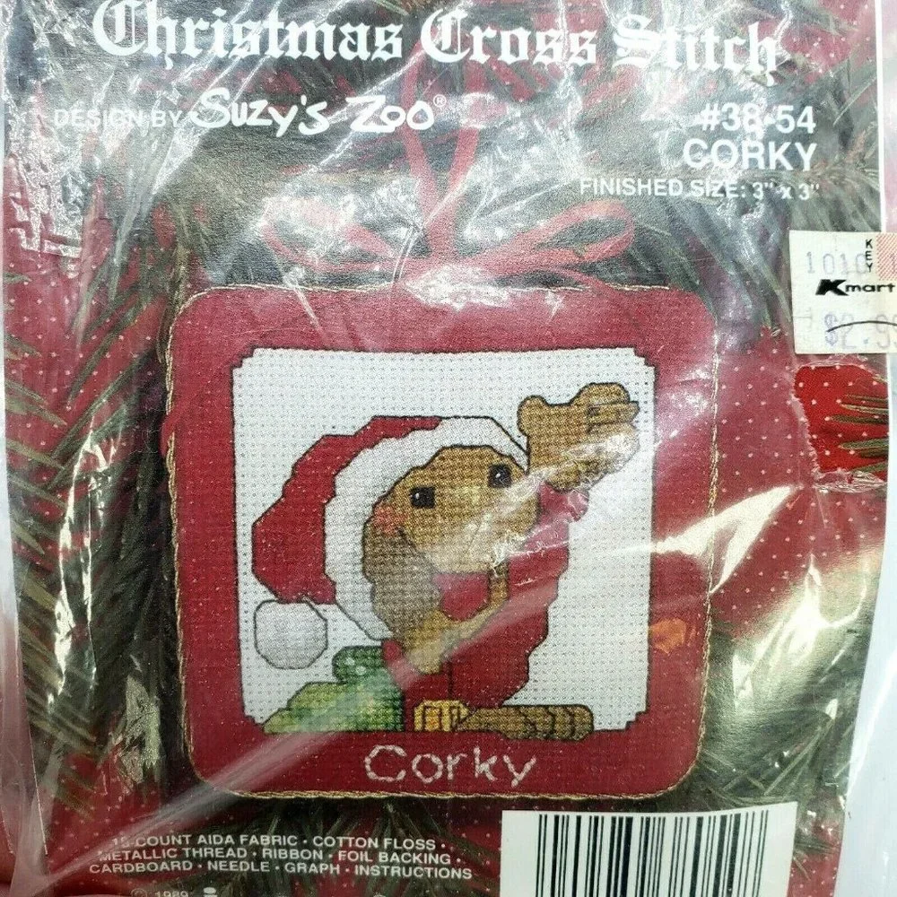 Vintage Christmas Lot of 5 Counted Cross Stich Kits Holiday Time